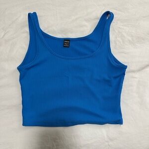 Blue Crop Top